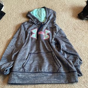 Heathered Blue Under Armour Hoodie